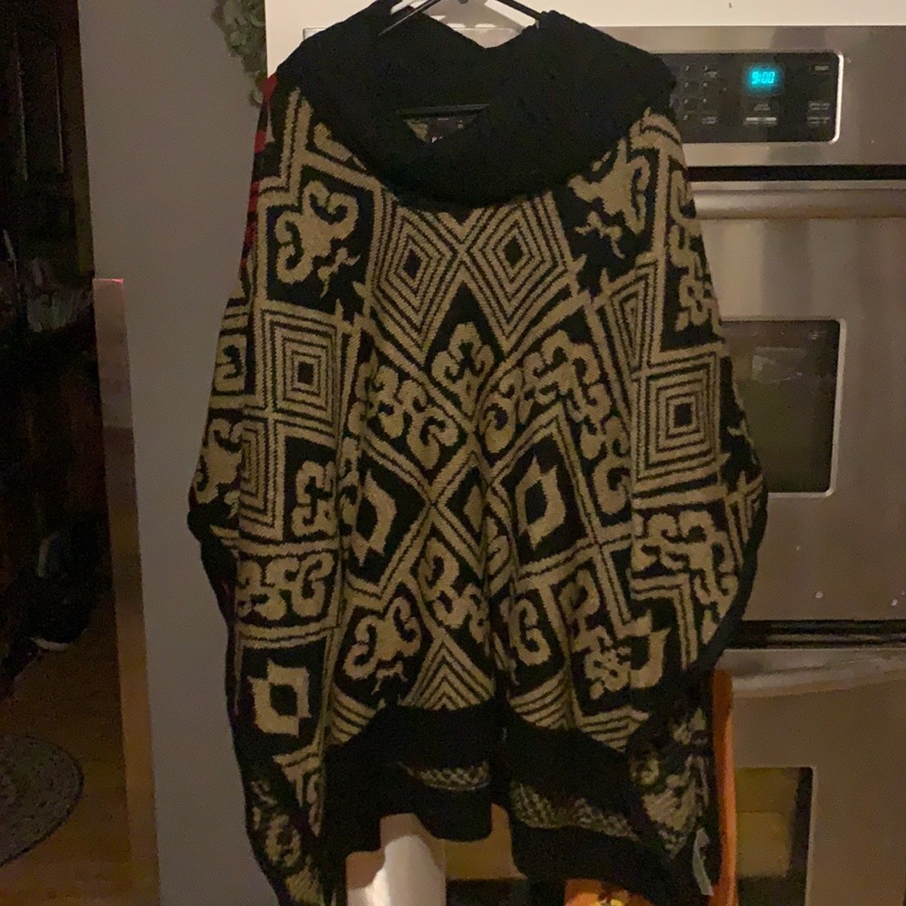 Women winter poncho